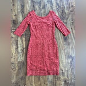 Laundry. Coral colored dress..